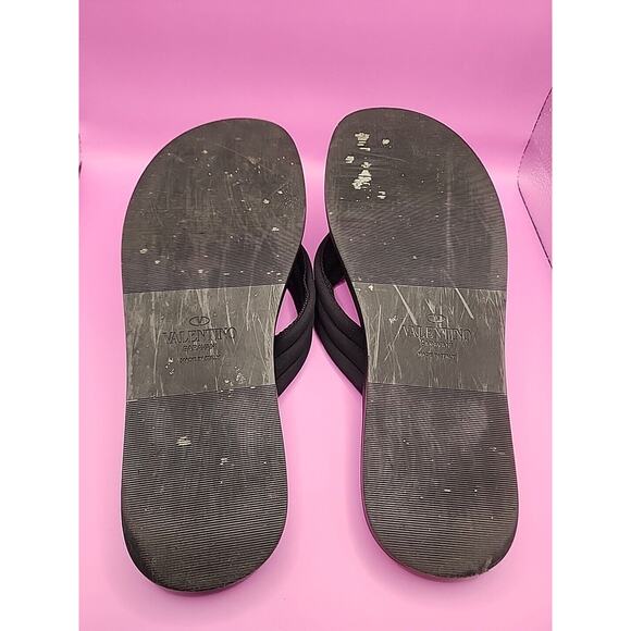 VALENTINO GARAVANI VLTN-Print Flip Flops Size EU 43 / US 10 Read - Picture 9 of 11